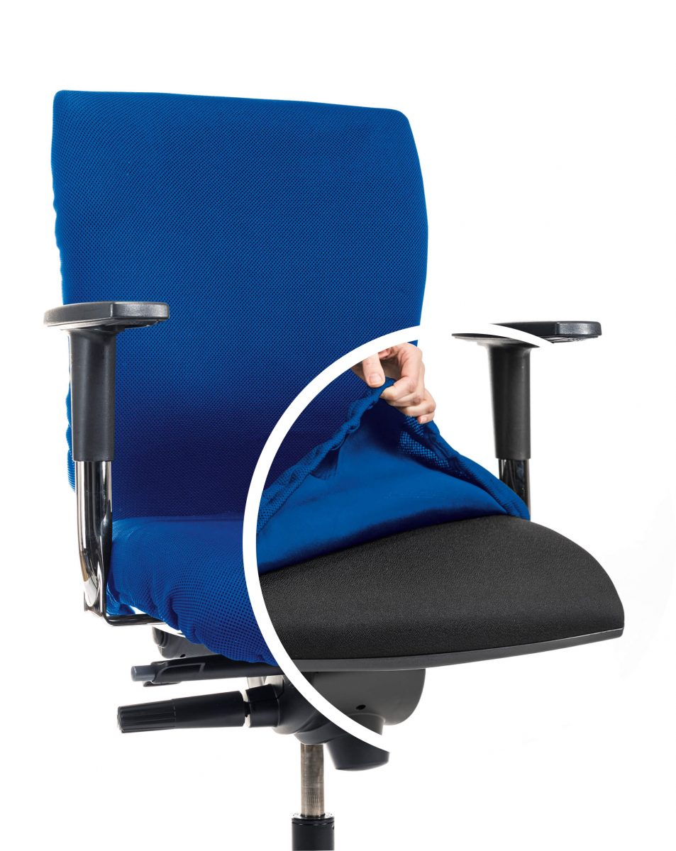 Bunt, bunter, CLEANCHAIR 1 Buerosessel Hussen sitz blau 1